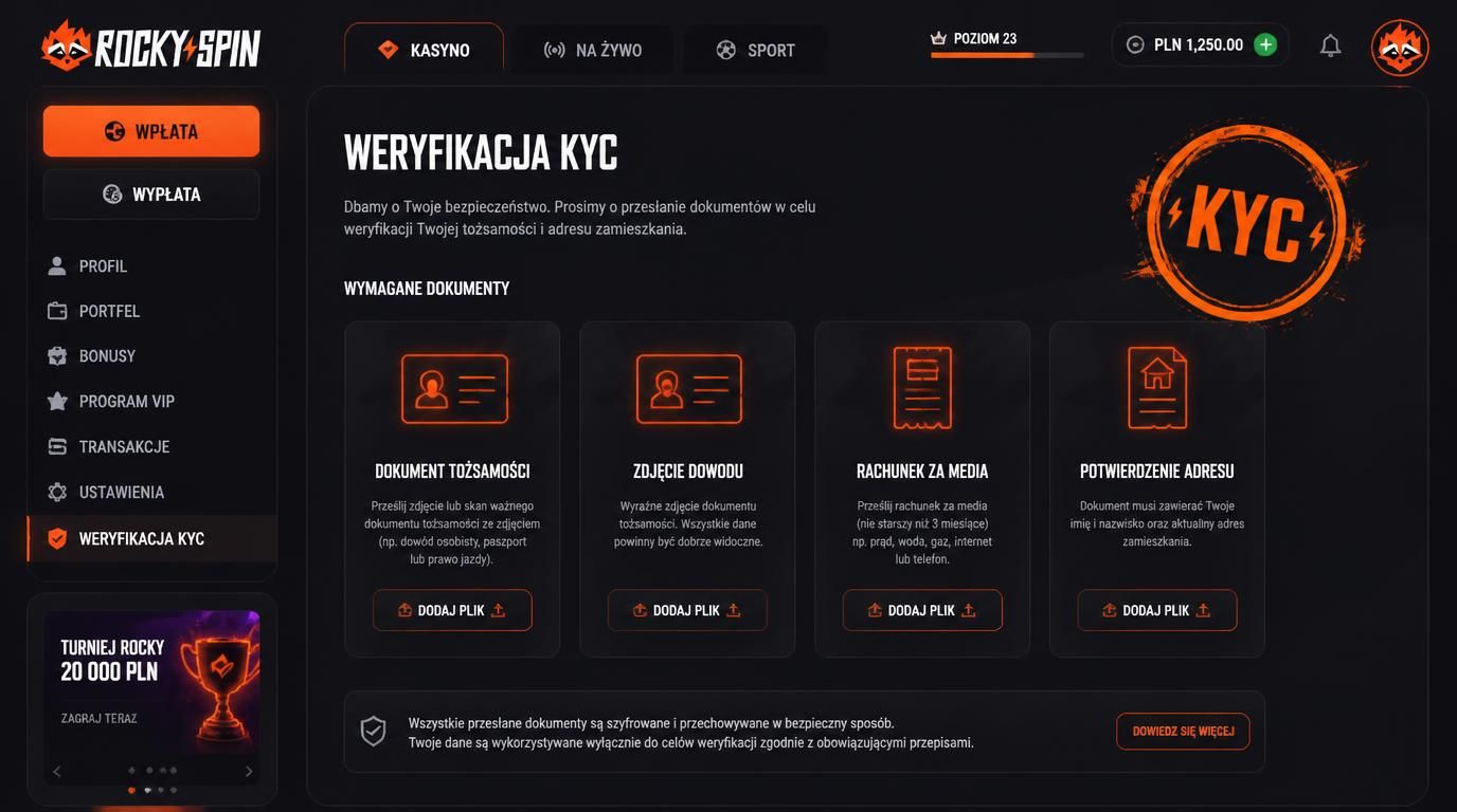 proces weryfikacji KYC, dokumenty i potwierdzenie adresu